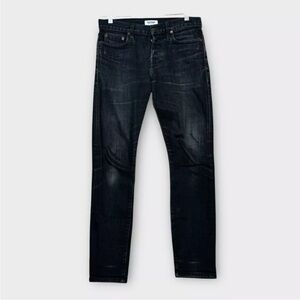 Buck Mason Slim Fit Straight Leg Selvage Denim Jeans Mens 28 Fit 29x30 Black EUC